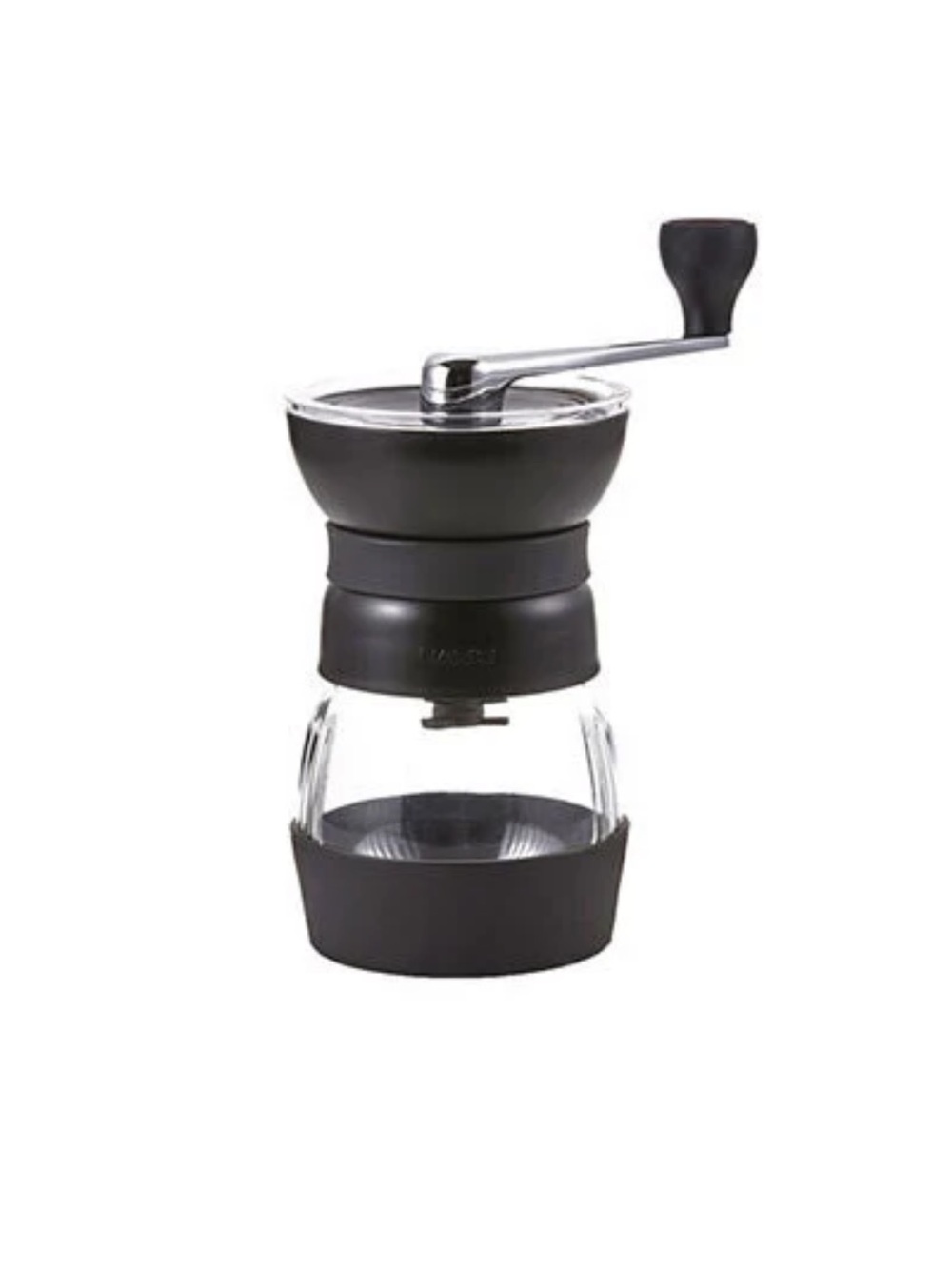 Hario Ceramic Coffee Mill / Manual Coffee Grinder with Glass Grounds Jar
